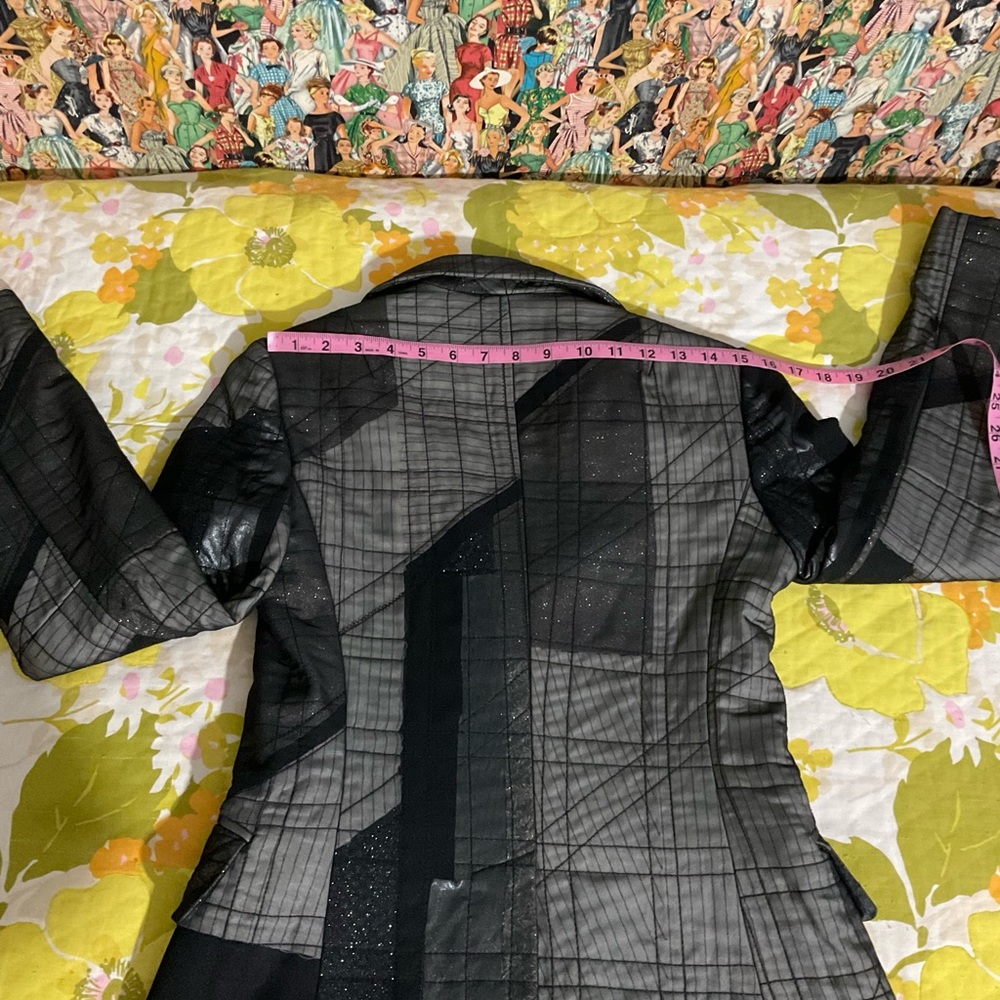 BCBGMAXAZRIA Runway Patchwork Pant Suit Size 2 - Picture 8 of 16